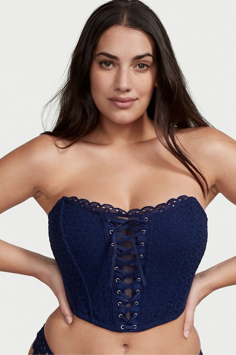 Victoria\'s Secret Dream Angels Dream Angels Eyelet Spitze Up Strapless Bra Top Ensign | 268514TJN