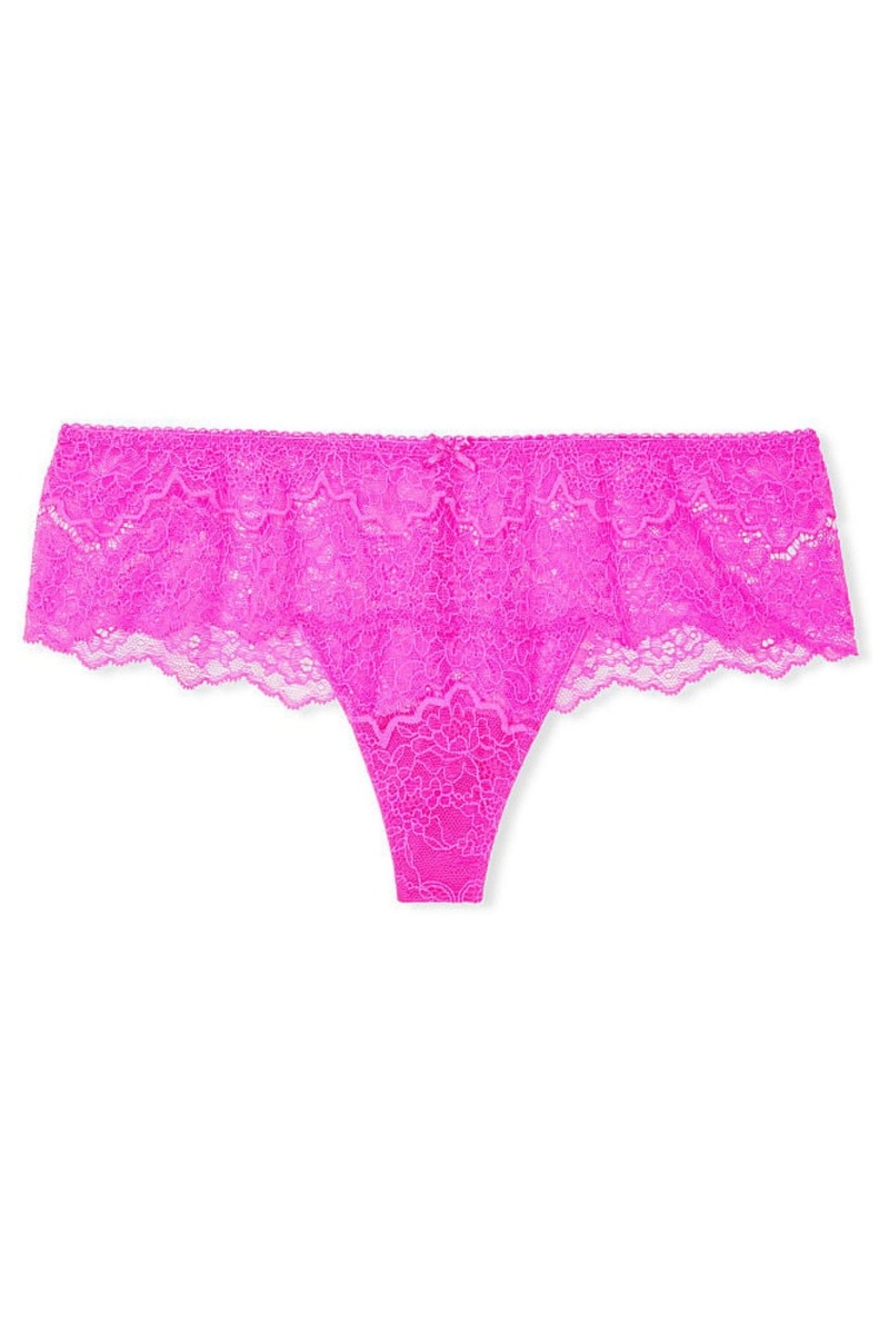 Victoria's Secret Dream Angels Floral Spitze Hipster Tanga Knickers Rosa | 857491PJI