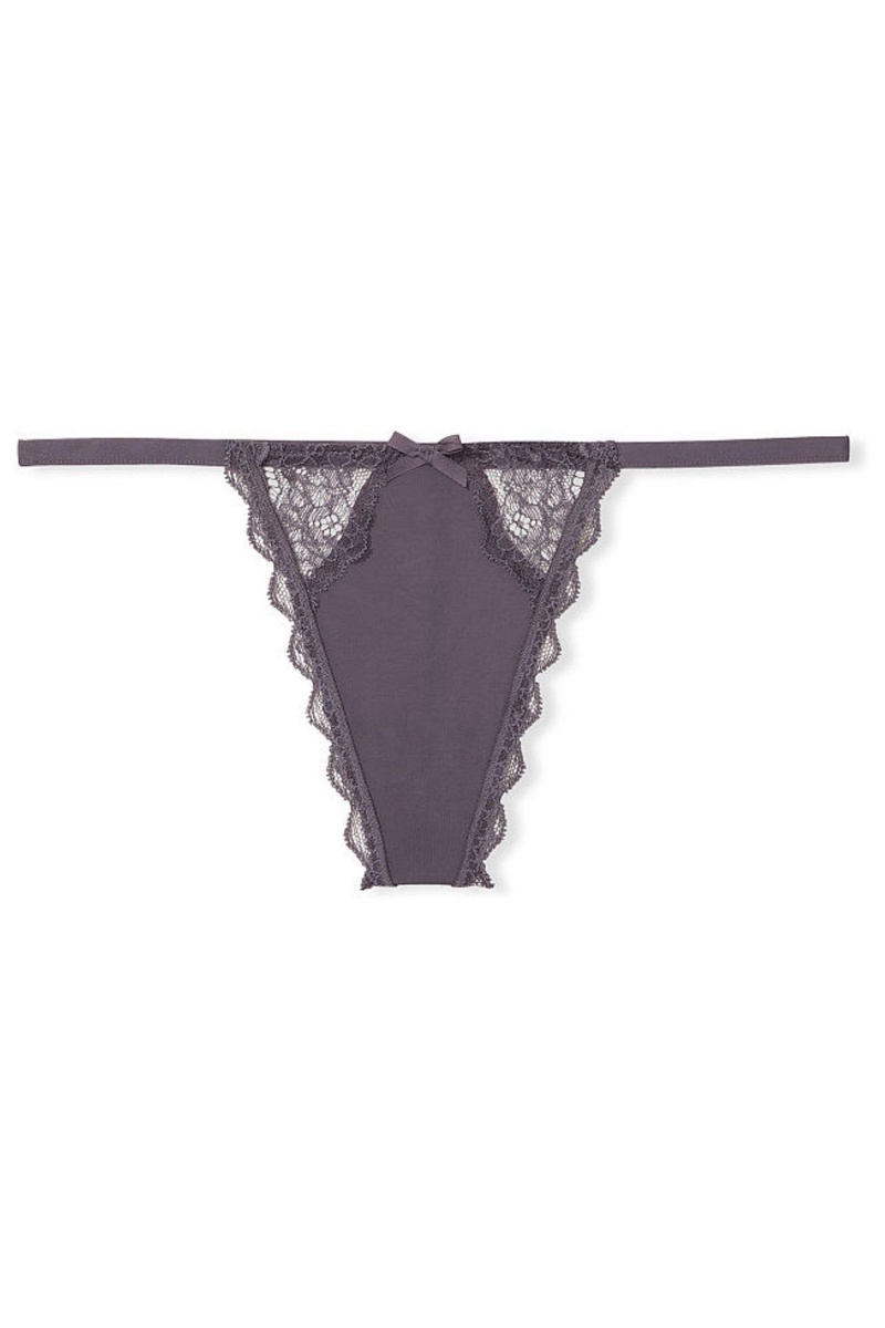 Victoria's Secret Dream Angels Spitze Knickers Grau | 324097ZKQ