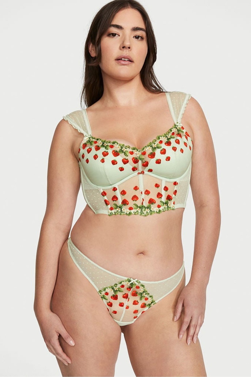 Victoria's Secret Dream Angels Strawberry Embroidered Bra Grün | 126850UHW