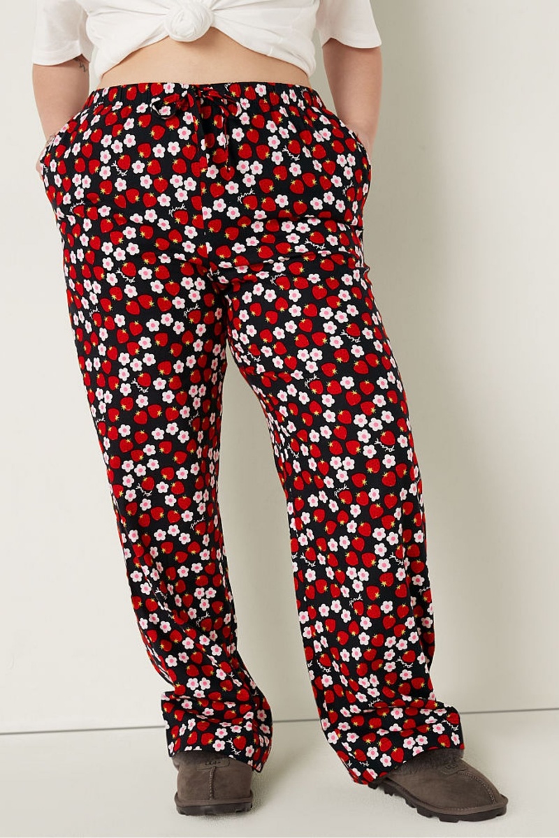 Victoria\'s Secret Flannel Pyjama Bottoms Schwarz | 978240IKA