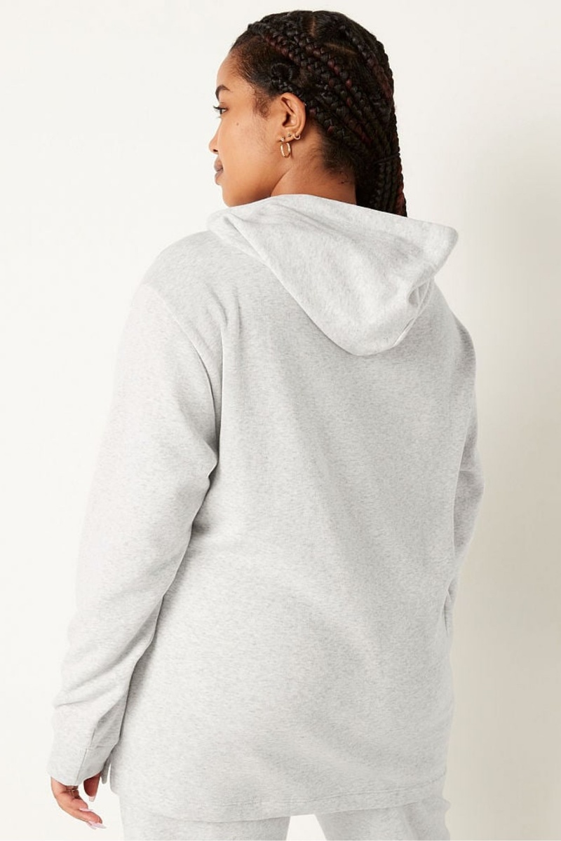 Victoria's Secret Fleece Campus Hoodie Grau | 148605UDK