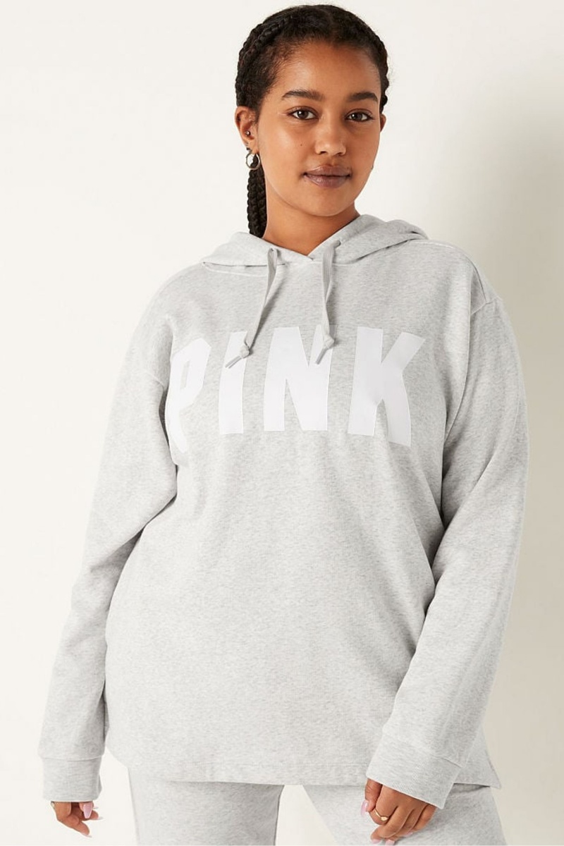 Victoria\'s Secret Fleece Campus Hoodie Grau | 148605UDK