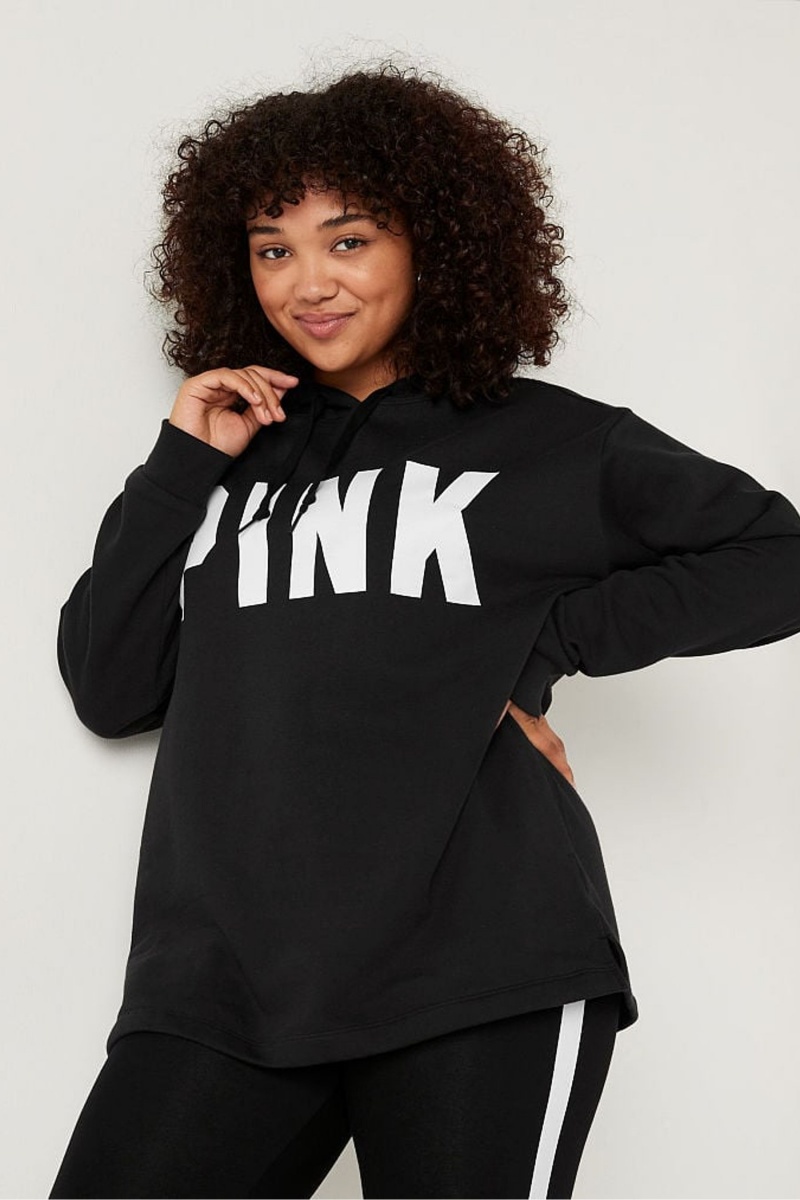 Victoria\'s Secret Fleece Campus Hoodie Schwarz | 891234PTW