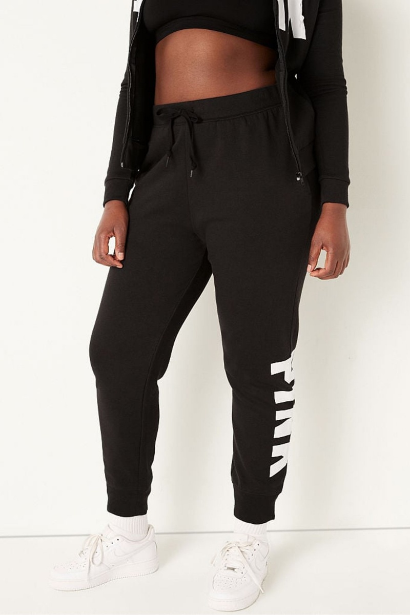 Victoria\'s Secret Fleece Lounge Jogger Schwarz | 086915QGN