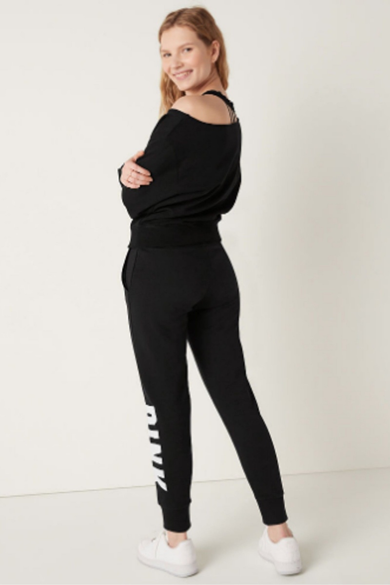 Victoria's Secret Fleece Lounge Jogger Schwarz | 105932UTE