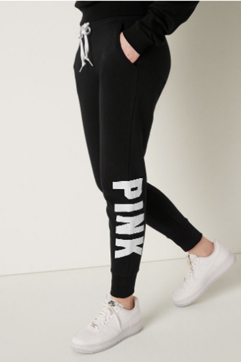 Victoria's Secret Fleece Lounge Jogger Schwarz | 105932UTE