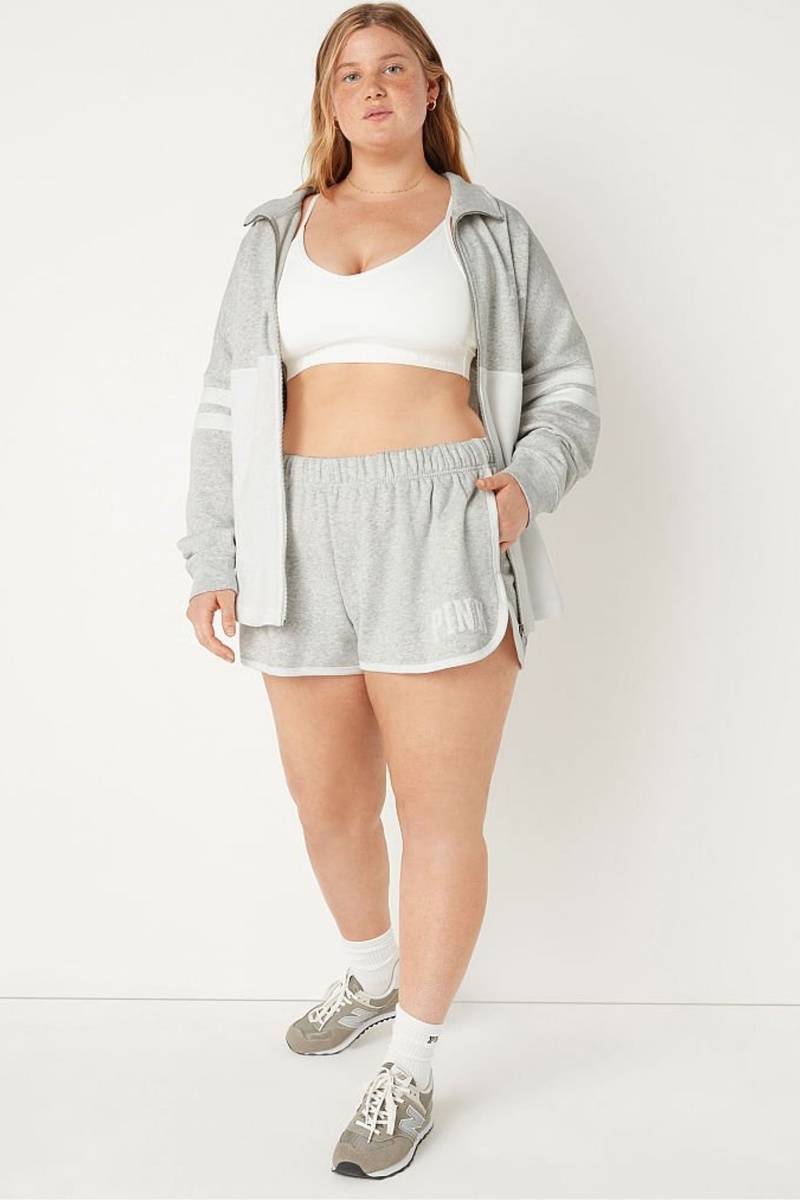 Victoria's Secret Fleece Varsity Kurzes Grau | 470925NSM