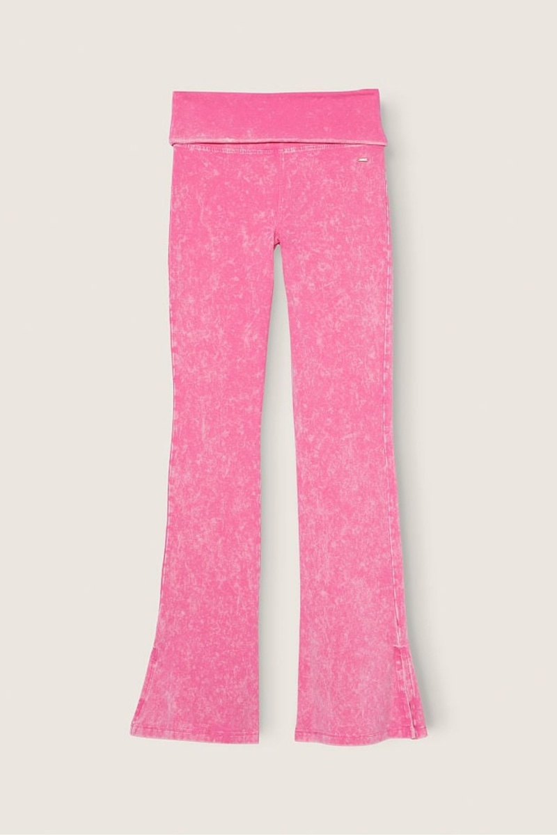 Victoria\'s Secret Foldover Flare Legging Lila | 715026SGP