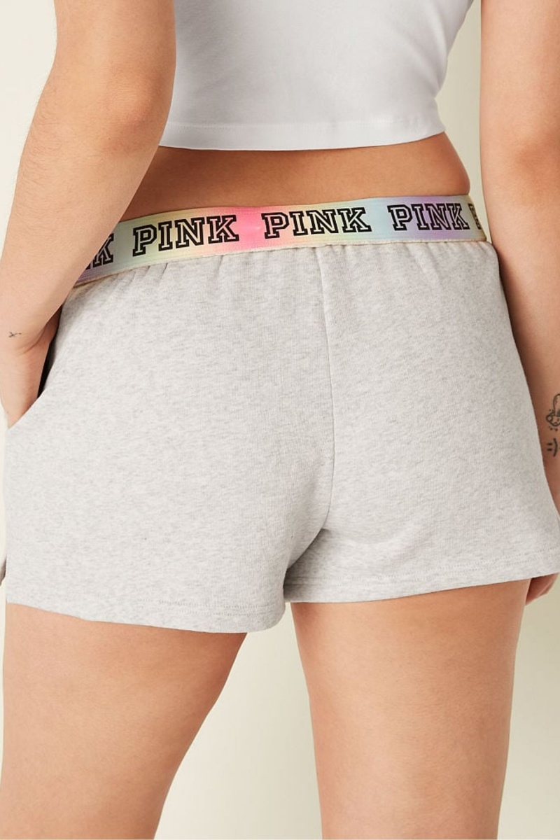 Victoria's Secret Foldover Sweat Shorts Grau | 610397QGO