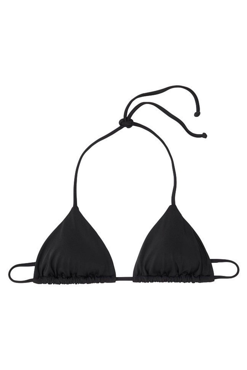 Victoria's Secret Halterneck Triangle Bikini Top Schwarz | 215947UTM