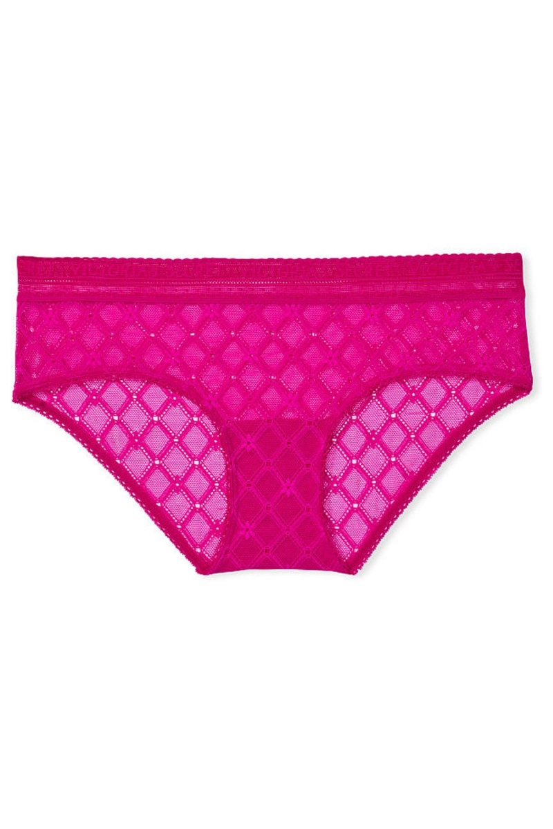 Victoria\'s Secret Hiphugger Logo Taille Knickers Rosa Rosa | 328106RPG