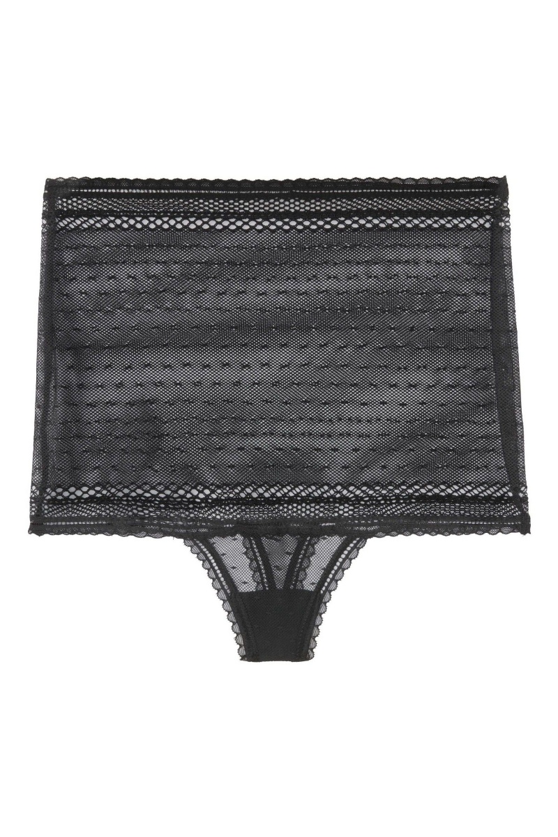 Victoria's Secret Incredible Highrise Tanga Panty Schwarz | 409158NVF