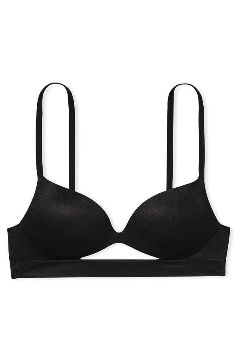 Victoria's Secret Incredible Smooth Non Wired Push Up Bra Schwarz | 761082FDP