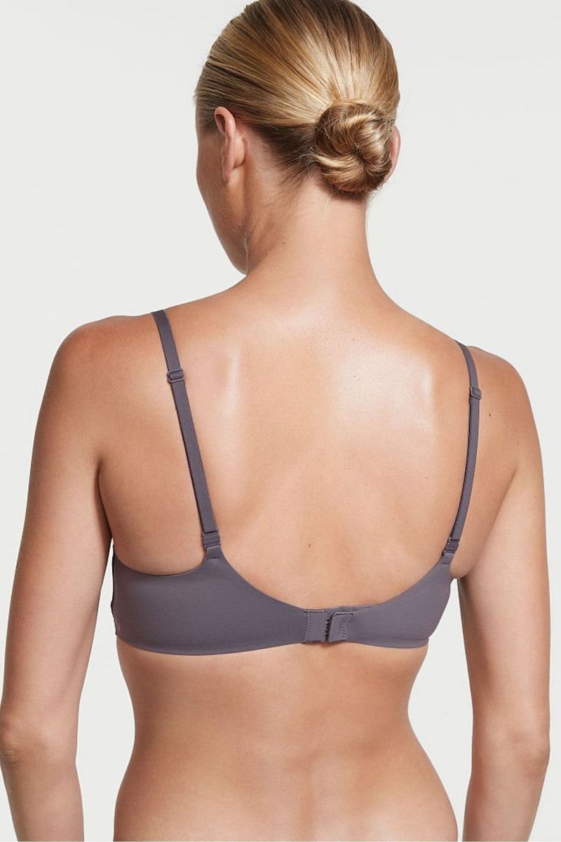 Victoria's Secret Incredible Smooth Non Wired Push Up Bra Grau | 438692SRU