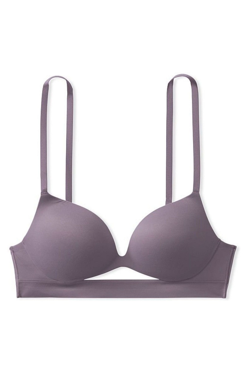 Victoria's Secret Incredible Smooth Non Wired Push Up Bra Grau | 438692SRU