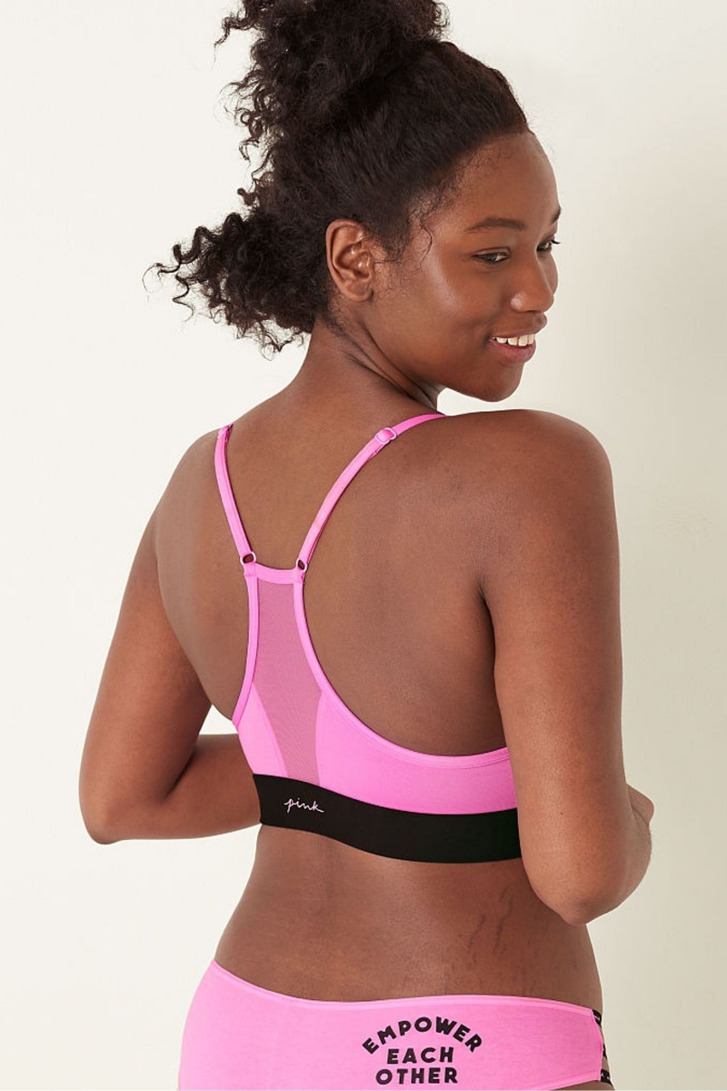 Victoria's Secret Lightly Gefütterte Low Impact Sports Bra Neon Bubble Empower Each Other | 916204YXW