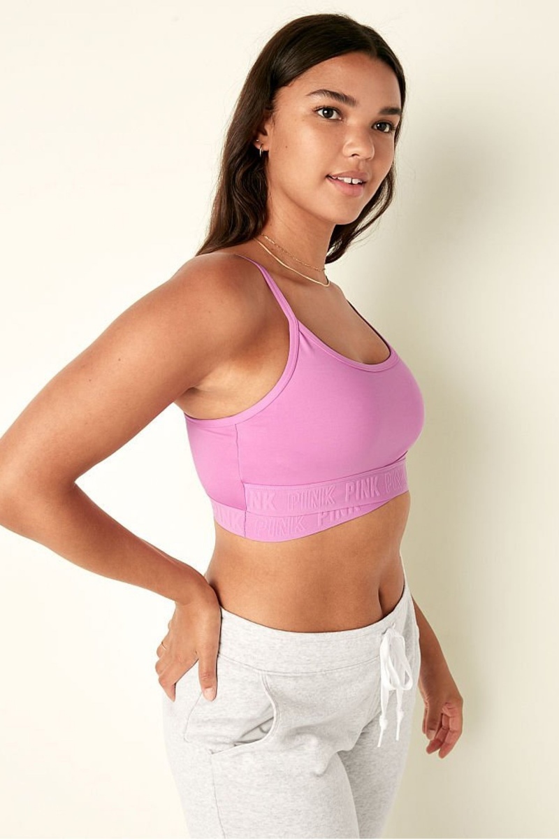 Victoria's Secret Lightly Gefütterte Low Impact Crossover Sports Bra Blau | 490268HXF