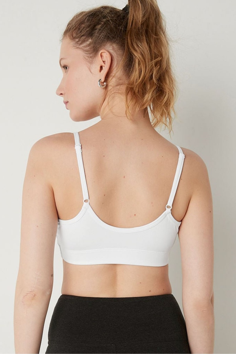 Victoria's Secret Lightly Gefütterte Scoop Sports Bra Weiß | 861079TXD