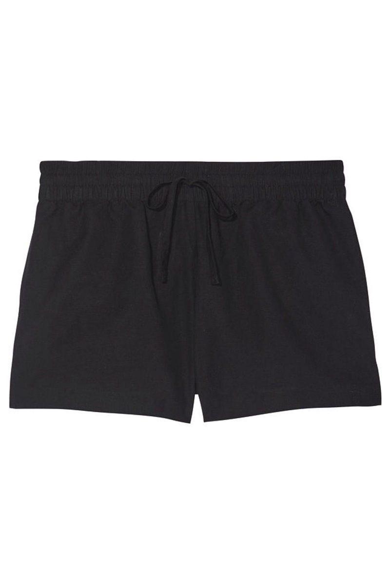 Victoria's Secret Linen Shorts Schwarz | 702641ZDE