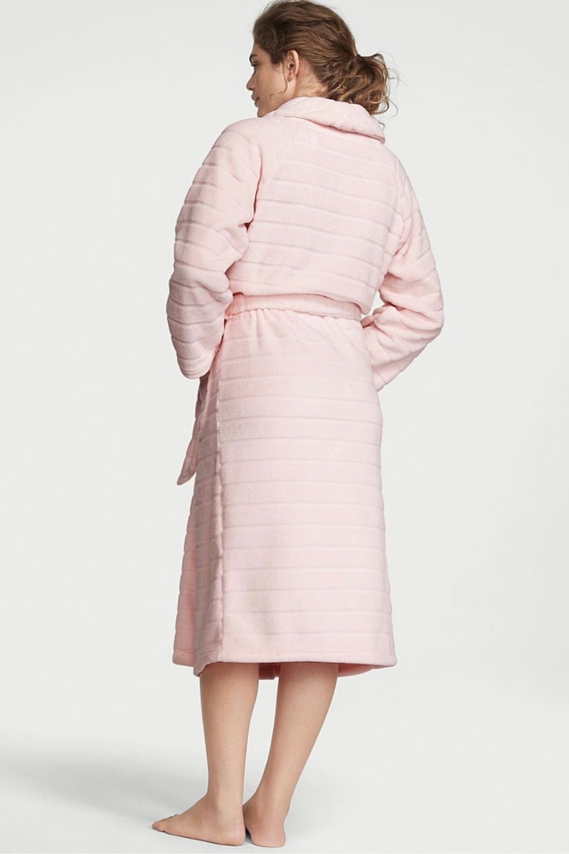 Victoria's Secret Long Cosy Robe Rosa | 207586CSU