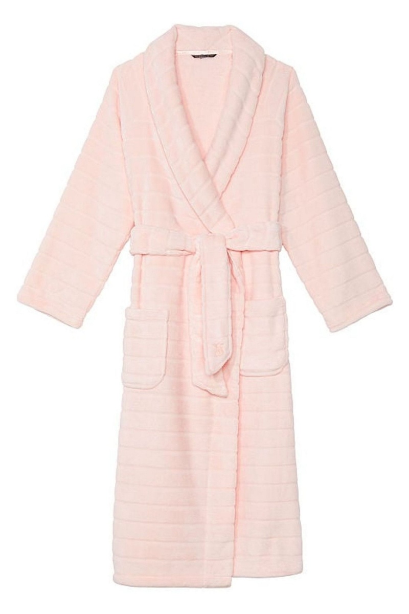 Victoria's Secret Long Cosy Robe Rosa | 207586CSU