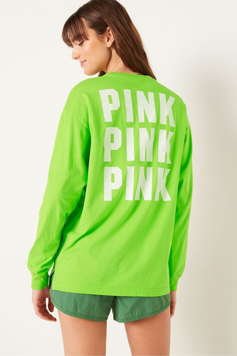 Victoria's Secret Long Sleeve T-Shirt Grün | 305842YTC