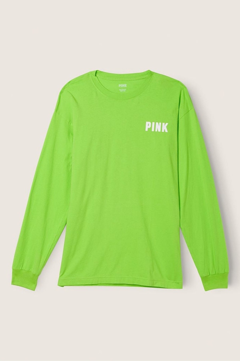 Victoria's Secret Long Sleeve T-Shirt Grün | 305842YTC