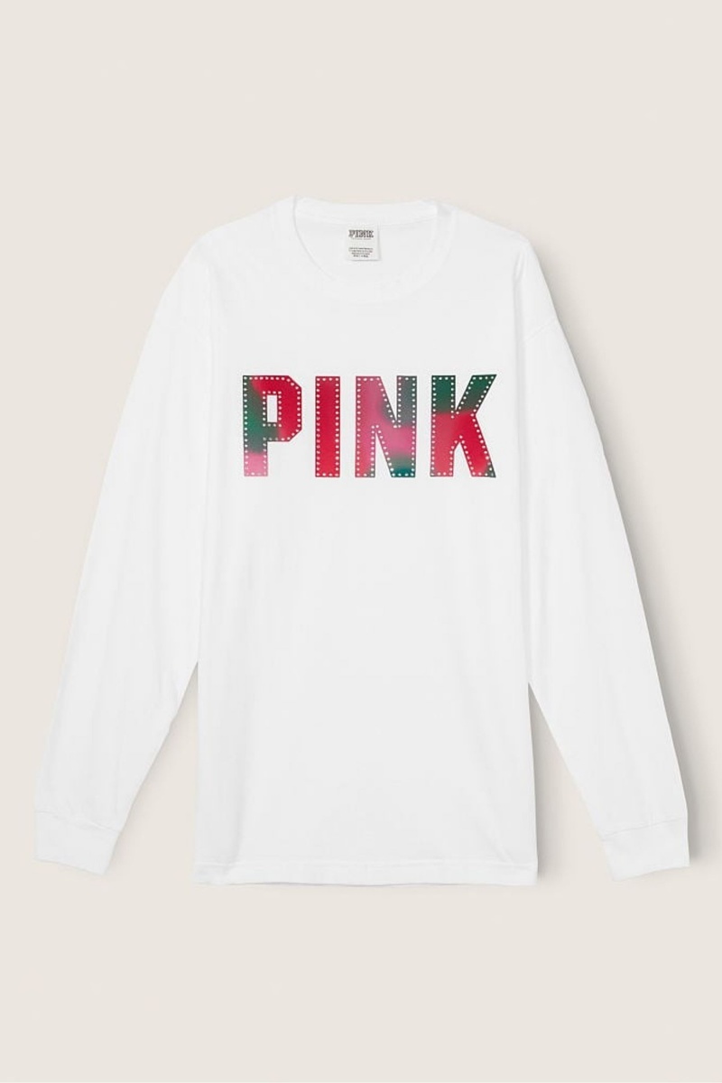 Victoria's Secret Long Sleeve T-Shirt Lila | 943721ZMD