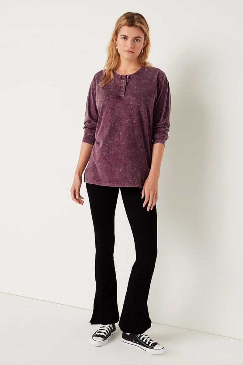 Victoria's Secret Long Sleeve T-Shirt Schwarz | 064839DWZ