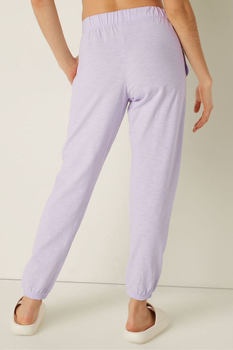 Victoria's Secret Lounge Baumwoll Joggers Lila | 570186PYS