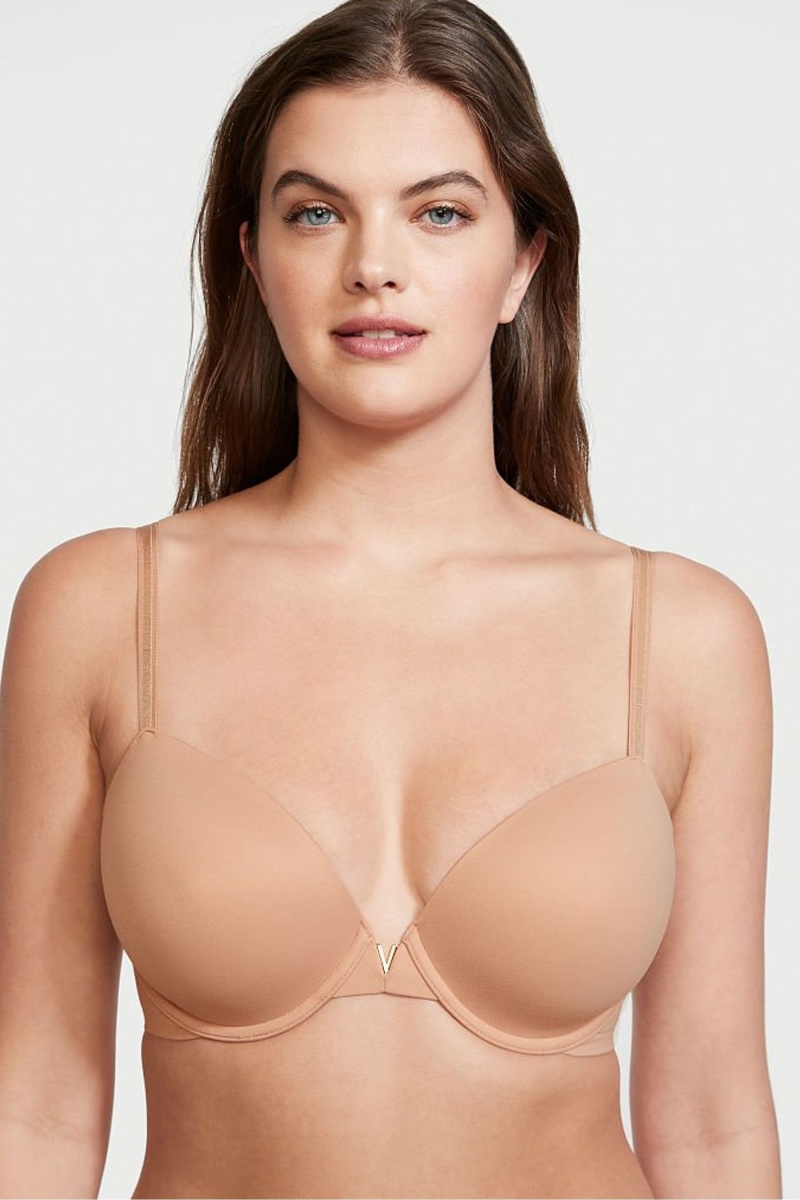 Victoria\'s Secret Love Cloud Smooth Bra Sweet Nougat Nude | 074126SDR