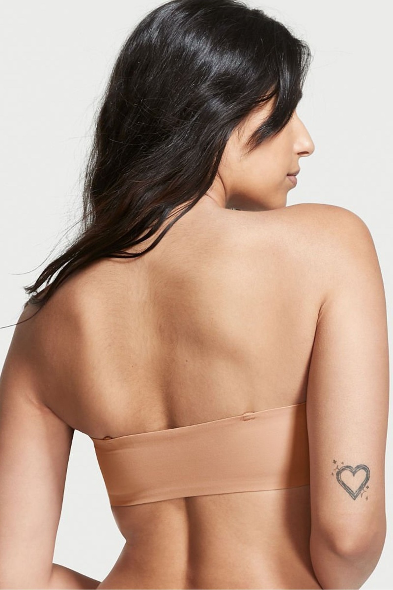 Victoria's Secret Love Cloud Smooth Lightly Gefütterte Non Wired Strapless Bra Sweet Nougat Nude | 458160TLH