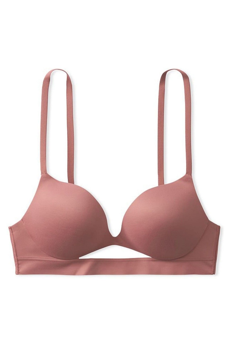 Victoria's Secret Love Cloud Smooth Non Wired Push Up Bra Toasted Sugar Nude | 349501MJZ