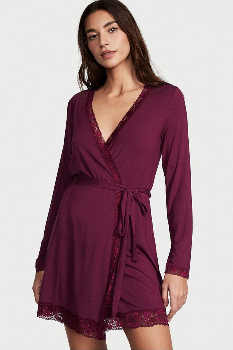 Victoria\'s Secret Modal Kimono Robe Lila | 430758KPW