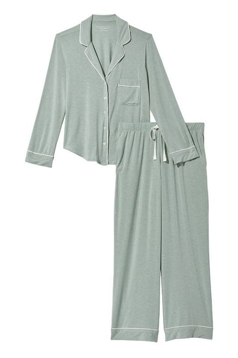 Victoria's Secret Modal Long Pyjamas Grau | 835140VFX