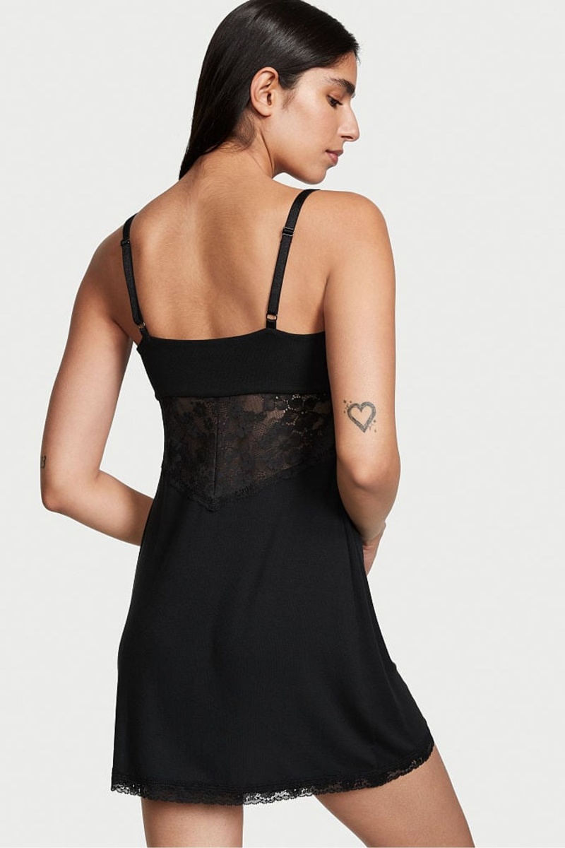 Victoria's Secret Modal Slip Kleider Schwarz | 903814BAE