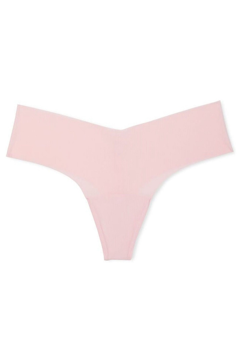 Victoria's Secret No-Show Gerippt No Show Tanga Knickers Rosa | 195230LSW