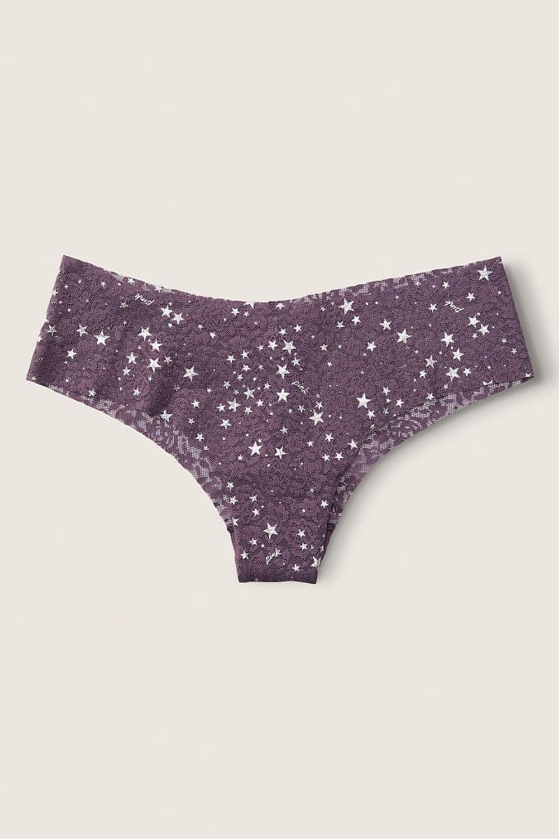 Victoria's Secret No-Show No Show Soft Spitze Cheekster Knickers Lila | 014693DKG