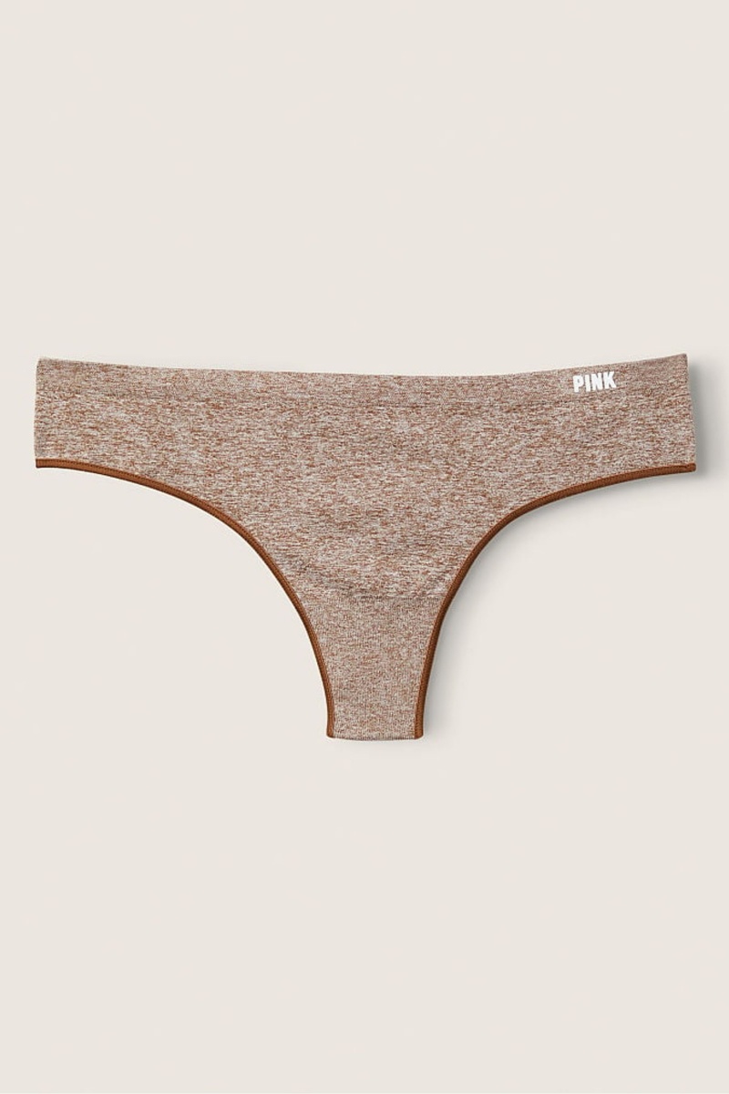 Victoria\'s Secret No-Show No Show Tanga Knickers Braun | 170384AKF