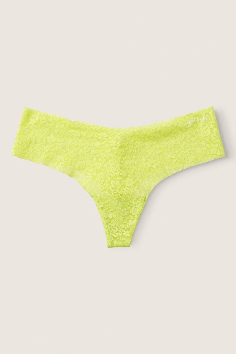 Victoria\'s Secret No-Show No Show Tanga Spitze Knickers Grün | 786903YCE