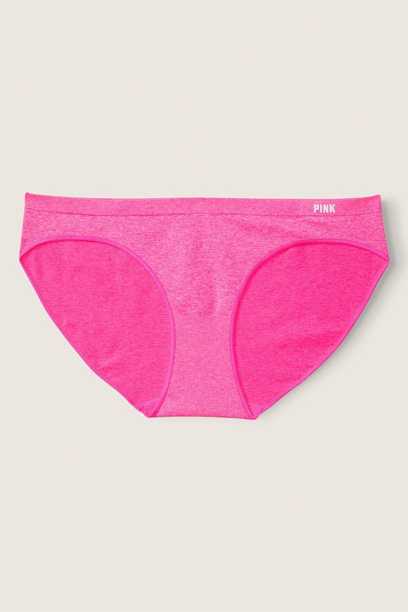 Victoria\'s Secret No-Show Seamless Bikini Knickers Rosa | 430691OJS