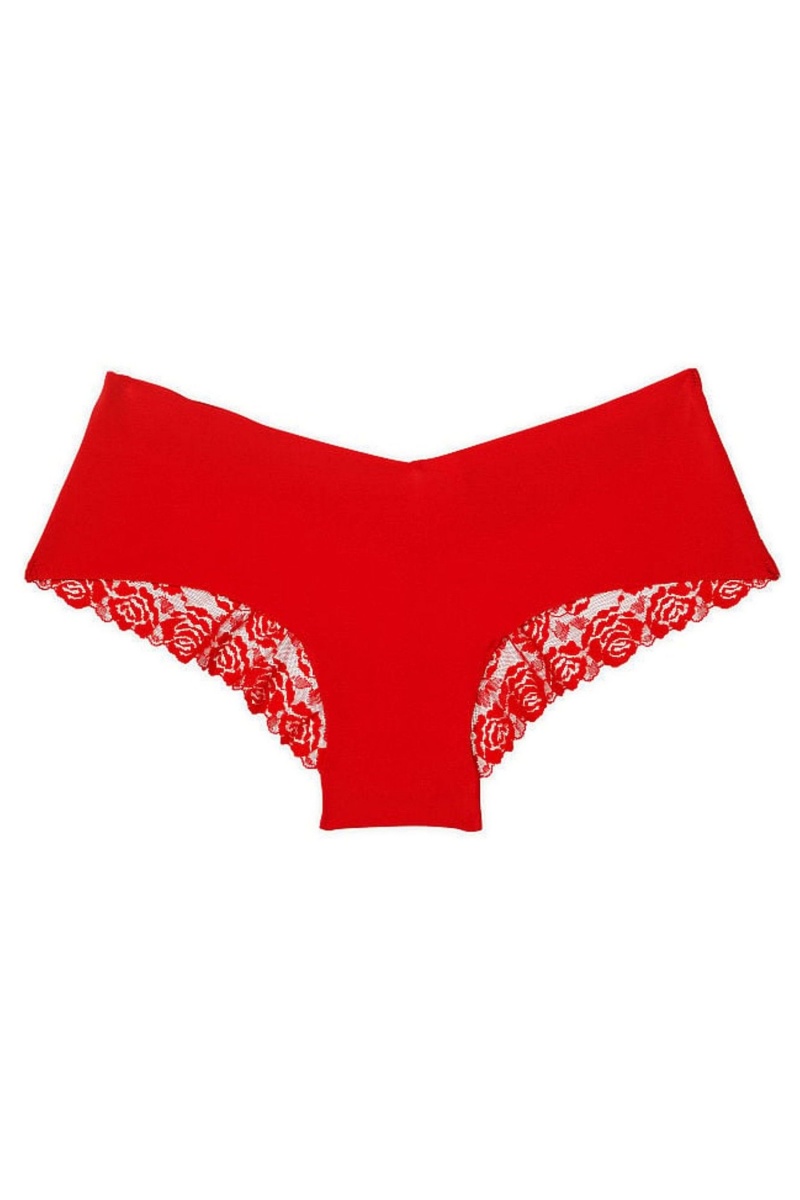 Victoria's Secret No-Show Spitze No Show Cheeky Knickers Rot | 596204XFZ