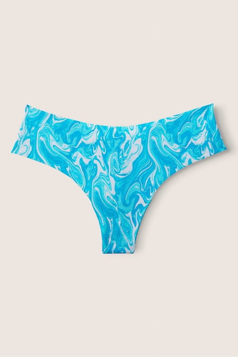 Victoria\'s Secret No-Show Tanga Knickers Blau | 549738CUO