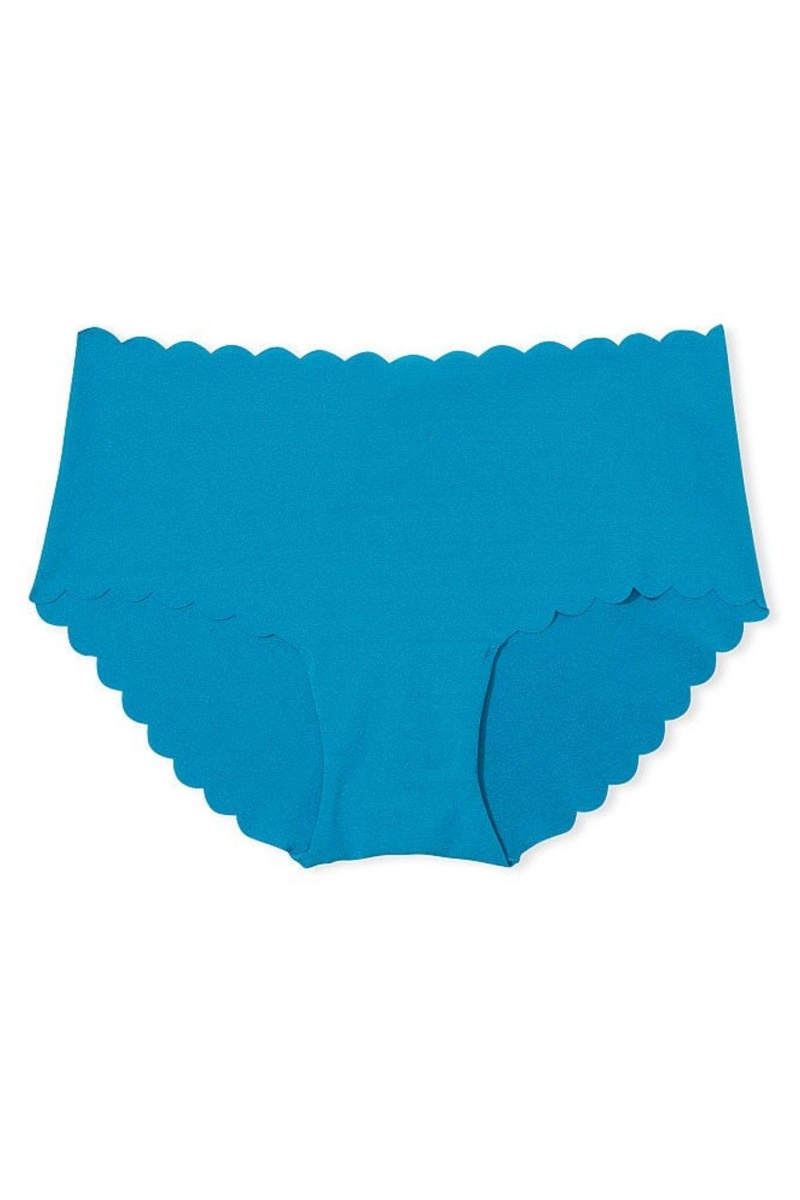 Victoria's Secret No Show Scallop Hipster Knickers Blau | 795406LQX