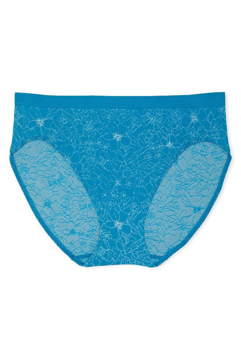 Victoria's Secret No Show Seamless Bikini Knickers Blau | 307124QJE