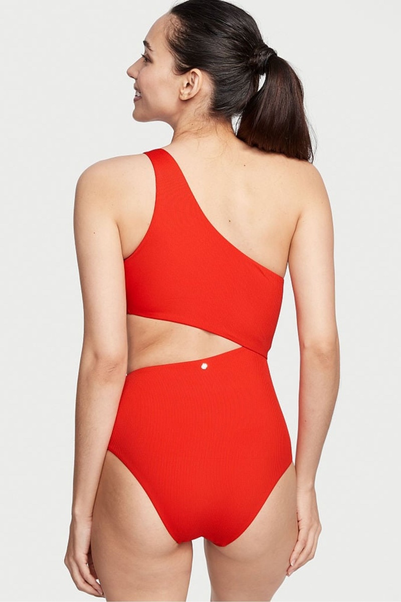 Victoria's Secret One Shoulder Swimsuit Rot | 856973UTS