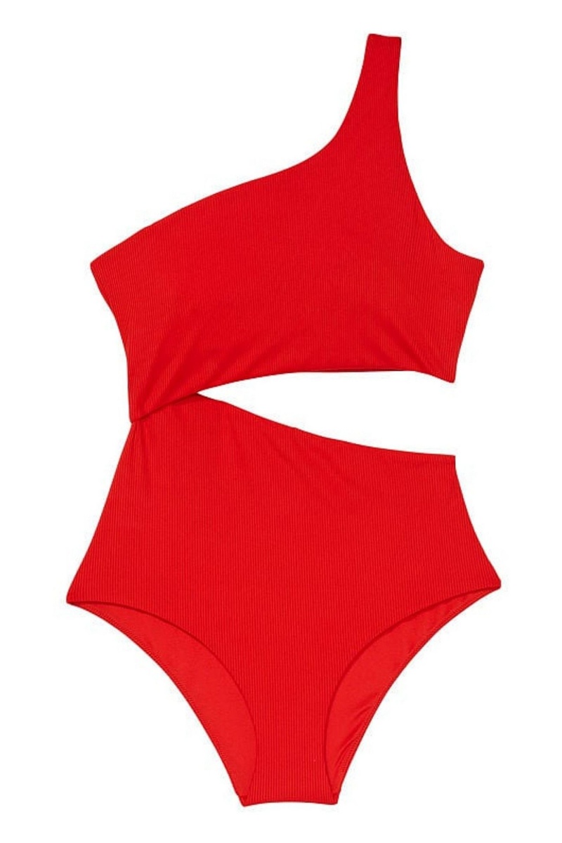 Victoria's Secret One Shoulder Swimsuit Rot | 856973UTS