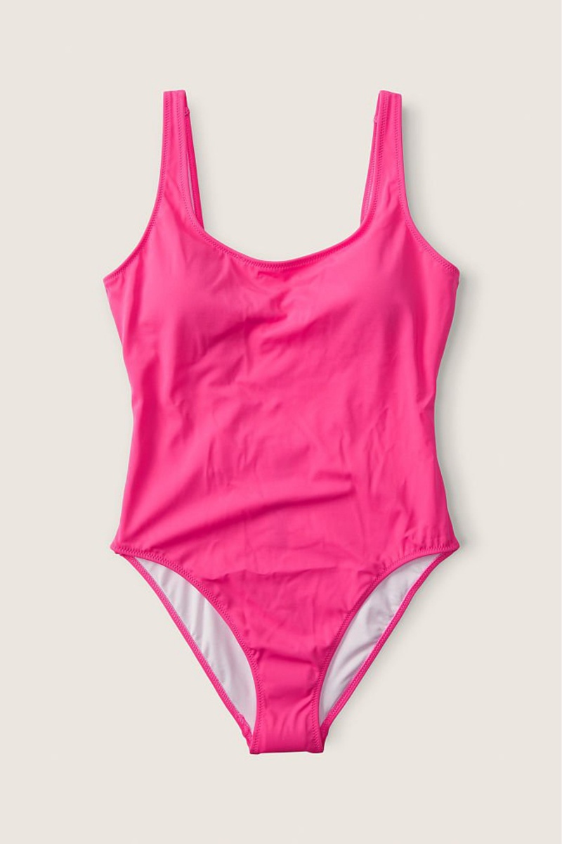 Victoria's Secret Scoop One Piece Swimsuit Rosa | 802475VBZ