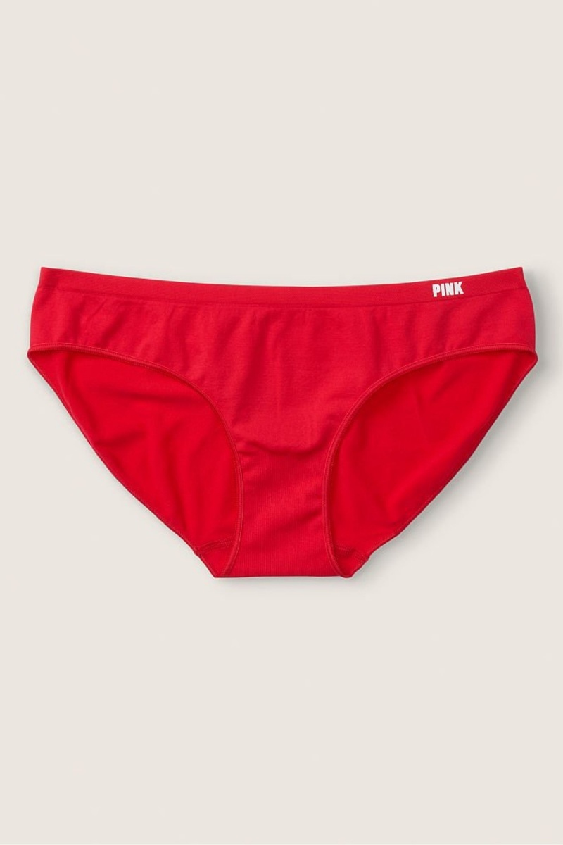 Victoria\'s Secret Seamless Bikini Knickers Rot Rot | 460375QYP